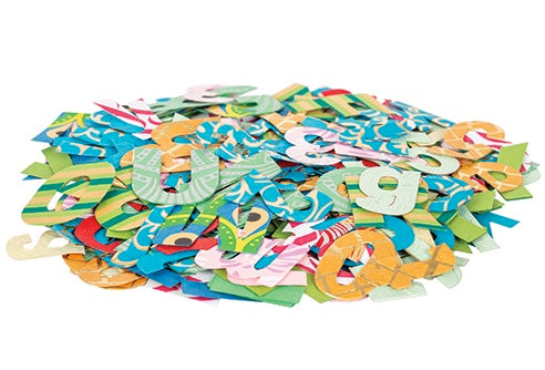 Handmade Paper Alphabet and Numbers 100g