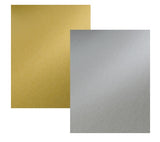 Metallic A4 Board Double-Sided Silver/Gold 240gsm 12pcs