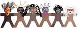 Cardboard Fold Up People 25pcs