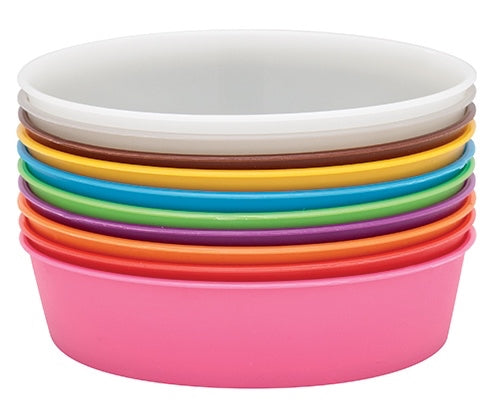 Plastic Painting Bowls 10pcs
