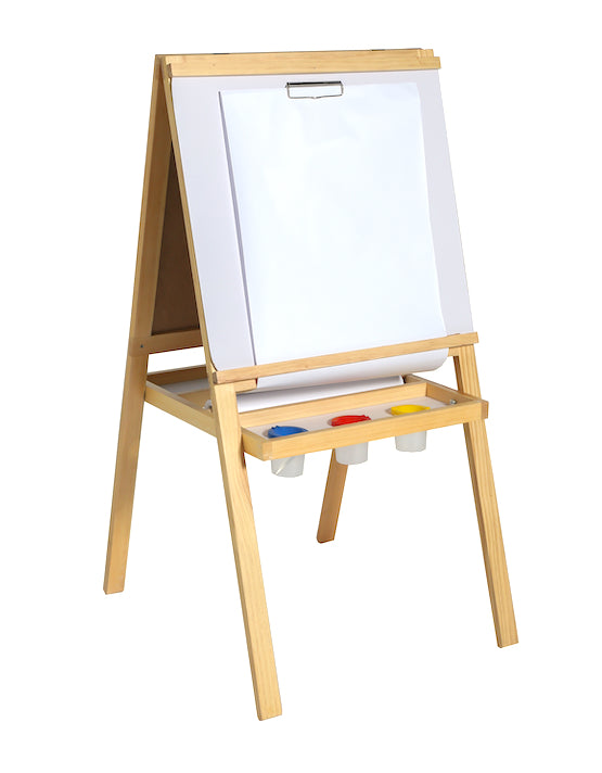 Smart Multifunction Art Easel with Paper Roll and Paint Pots 106cmH