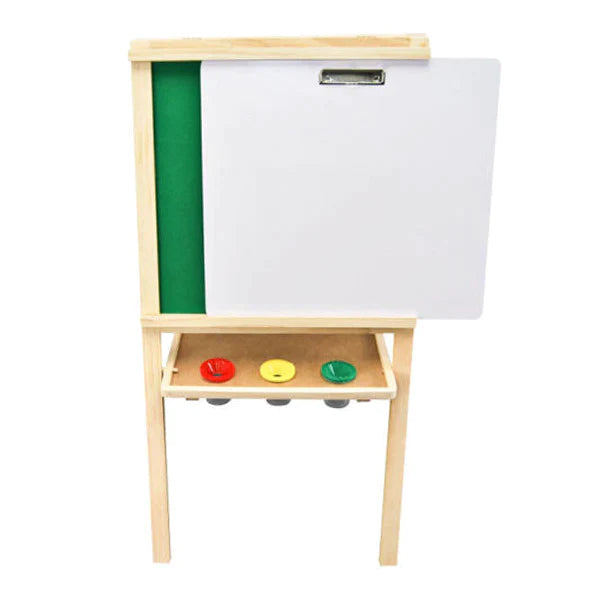 Smart Multifunction Art Easel with Paper Roll and Paint Pots 106cmH