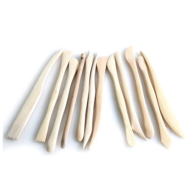 Wooden Modelling Tools 12pcs