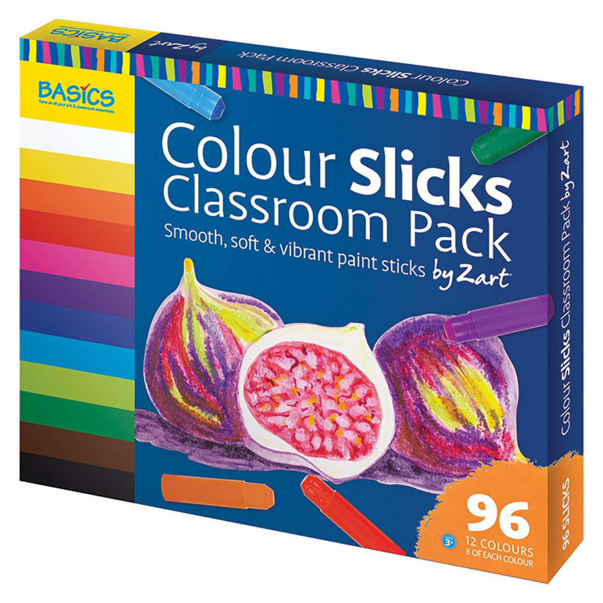 Colour Paint Slicks Classpack 96pcs