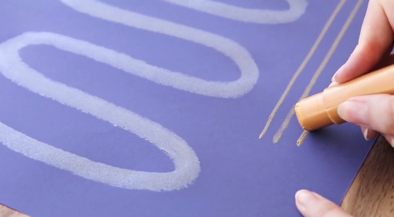 Metallic Gold and Silver Paint Slicks 12pcs