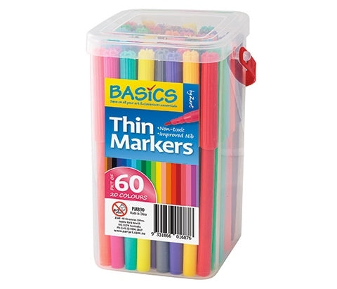 Zart Fine Tip Markers 60pcs