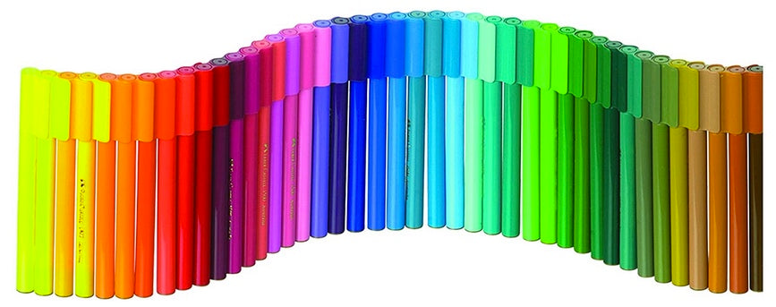Faber Castell Medium Tip Connect-a-Markers 50pcs