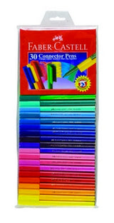 Faber Castell Medium Tip Connector Markers 30pcs