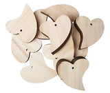 Wooden Hearts 12pcs