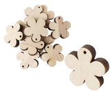 Wooden Flowers 12pcs