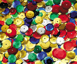 Sequins Round Embossed in Jar 50g