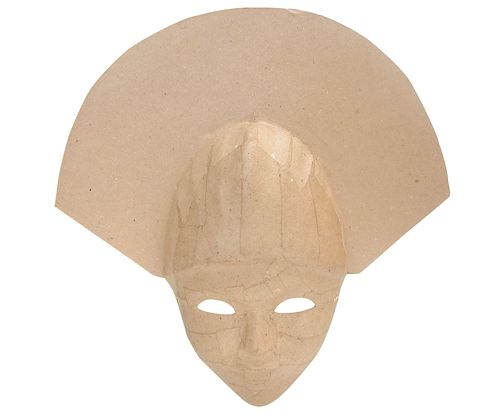 Papier Mache Headdress Face Mask