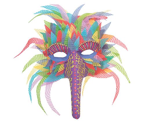 Papier Mache Bird Mask