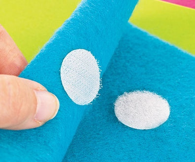 Adhesive Hook and Loop Fastener Dots 75pcs