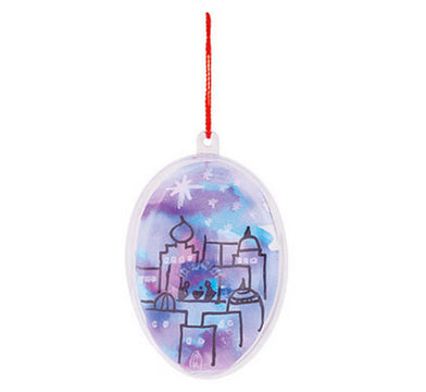 Plastic Clear Eggs 5pcs