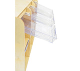 Maple Laminate 6 Space Mobile Locker Unit With 6 Gliding Tote Trays