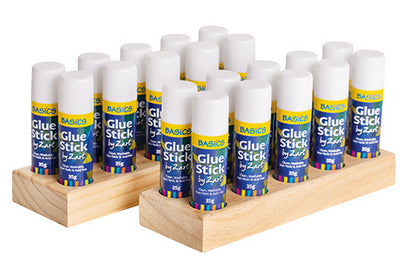 20 Glue Sticks 35g and Two Wooden Holders