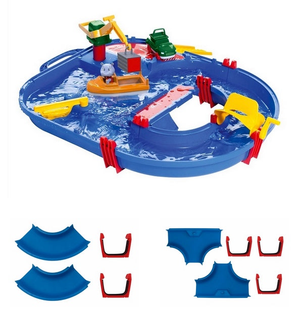 AquaPlay Harbour Start Set and Curved and T-Section Spares Kits
