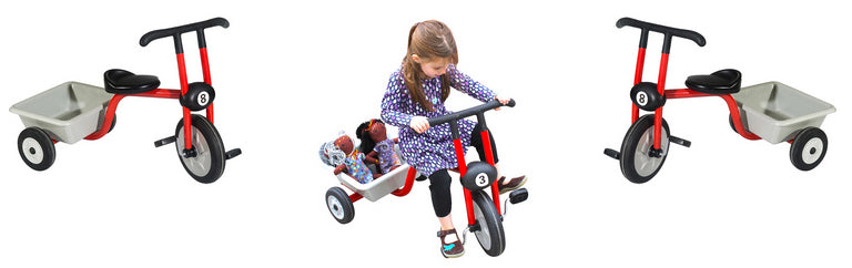 Set of 3 E Striker Trikes With Rear Tray