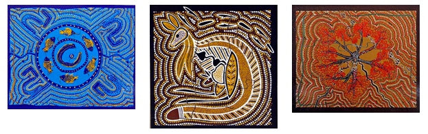 Kangaroo Dreaming, Rainbow Serpent and Ga Ga the Kookaburra Puzzle Set