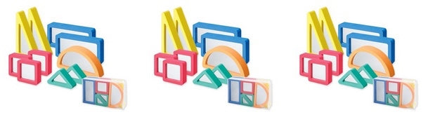 Three Sets of Geo Mirror Blocks 30pcs