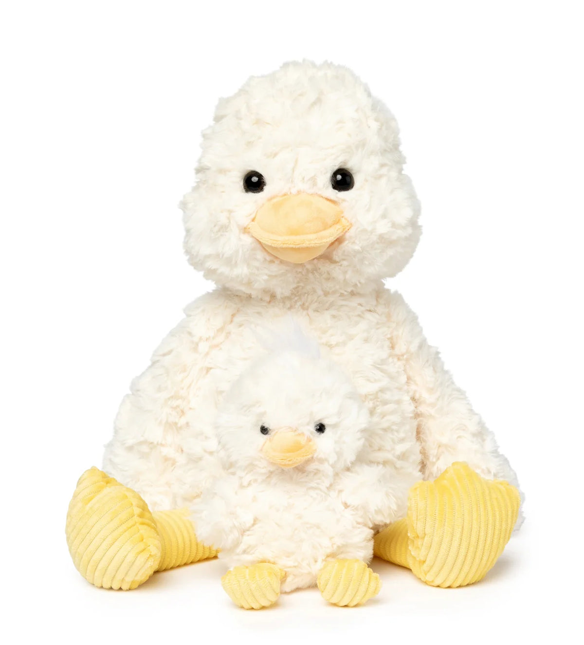 Mini & Me Ducky Devotion weighted plush duck with matching mini duckling, designed for sensory comfort and calming activities.