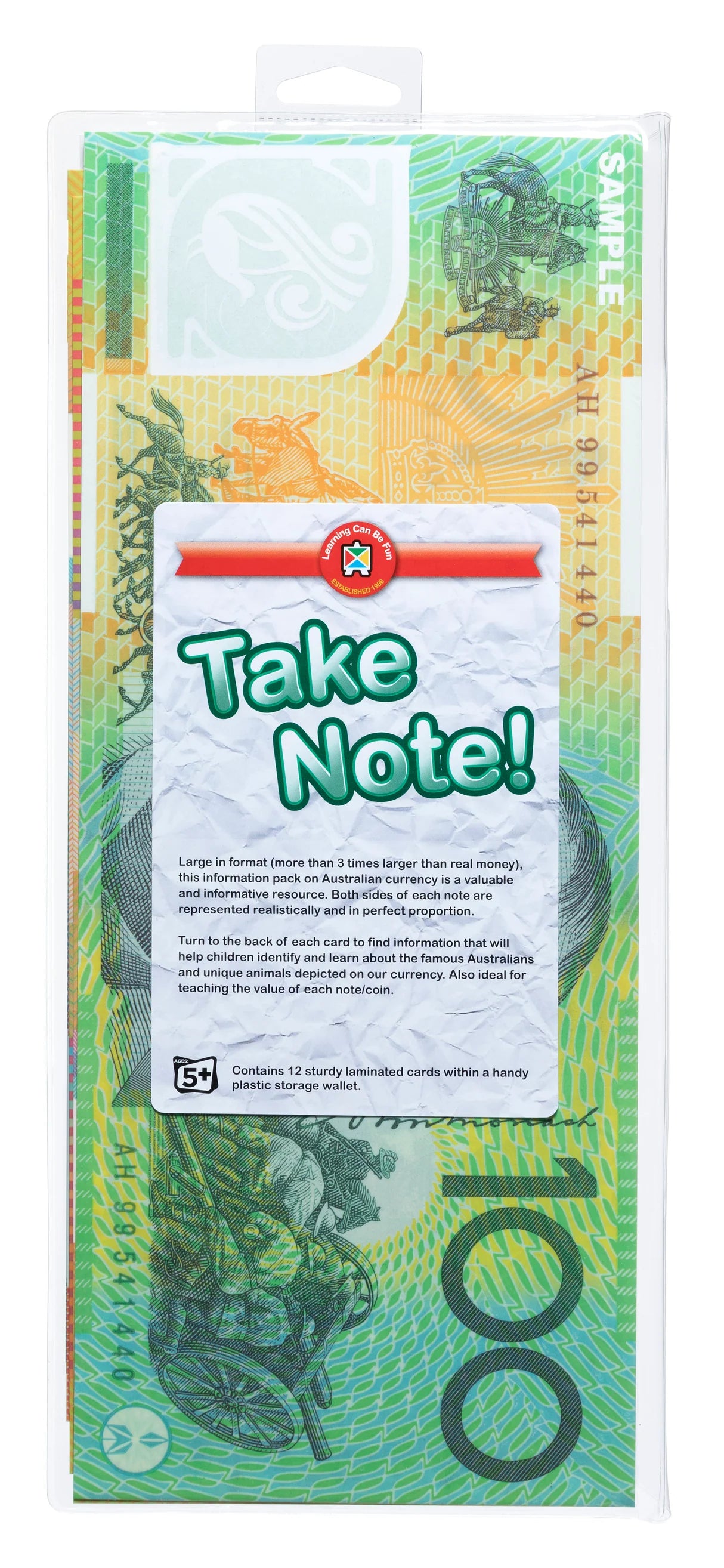 Take Note! Giant Australian Notes and Coins 12pcs