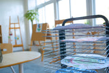 Small Mobile Art Drying Rack 25 Shelves