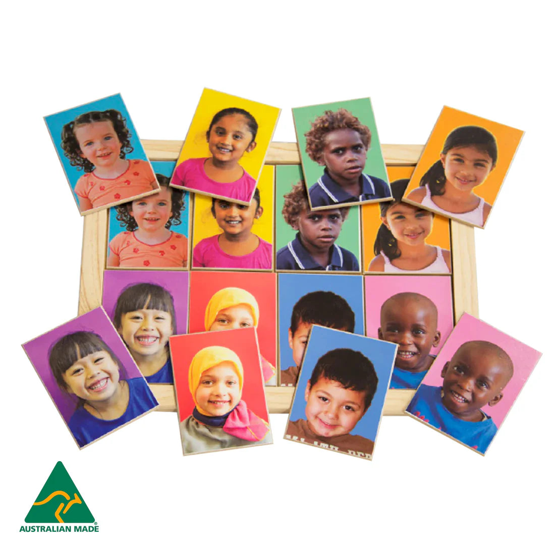 Multicultural Faces Memory Game