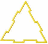 Geoshapes Large Equilateral Triangles Crystal Fluoro Pack 54pcs