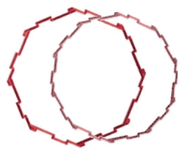 Geoshapes Octagons and Decagons Crystal Fluoro Pack 24pcs