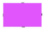 Geoshapes Rectangle Panels Crystal Fluoro Pack 36pcs