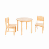 Solid Timber Table and 2 Chairs