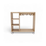 Maple Laminate Dress Up Trolley With Mirror and Storage