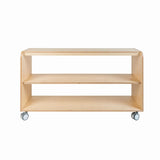 Maple Laminate Open Shelving Unit with 10 Seagrass Baskets 140cmW x 45.5cmD x 80cmH