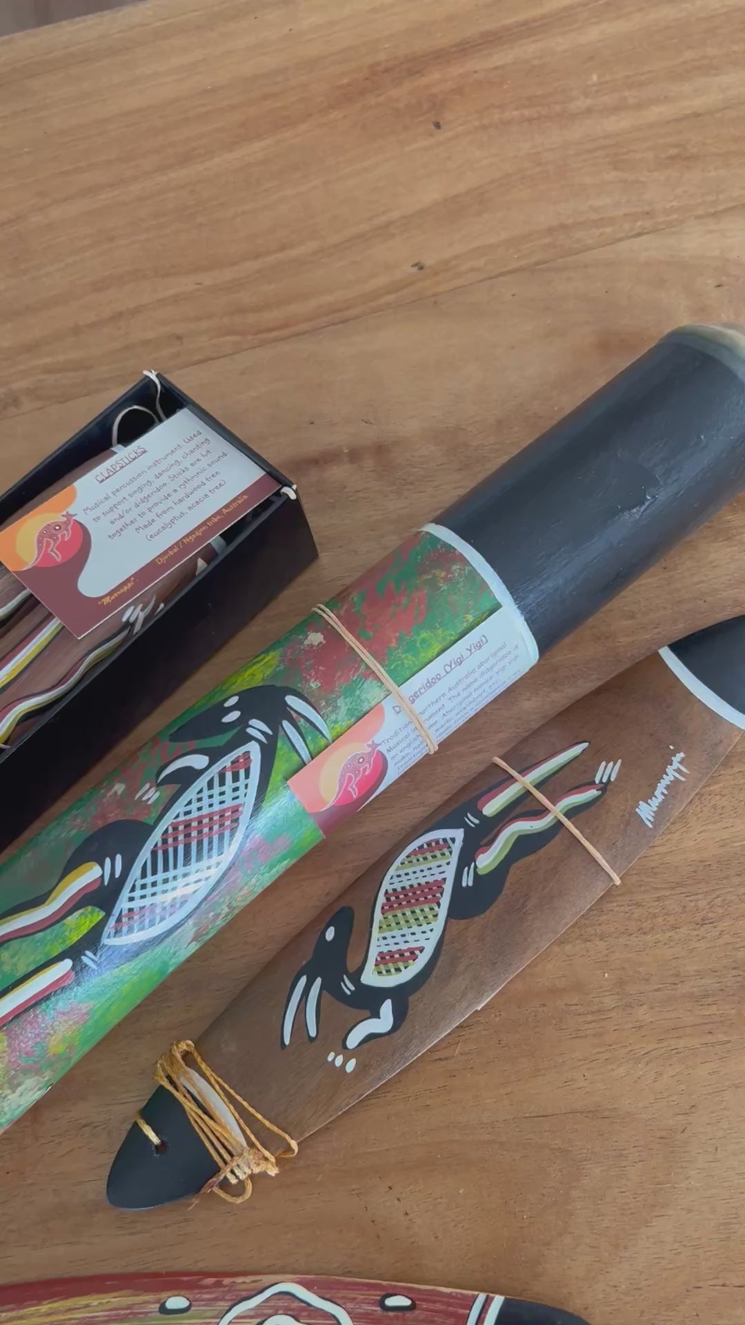 Indigenous Music & Cultural Instrument Set – 6 Piece Hand-Crafted Collection by Murruppi
