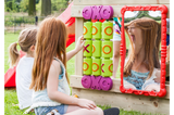 Outdoor Distortion Mirror Green