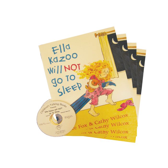 Ella Kazoo Will Not Go To Sleep CD & 4 Book Set EDU21 Educational