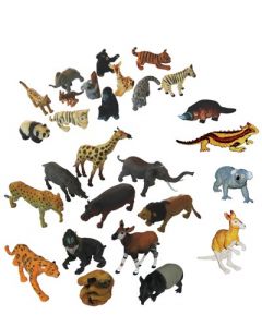 Mayitr 12pcs Multicolor Small Farm Animal Figures Mini Animals